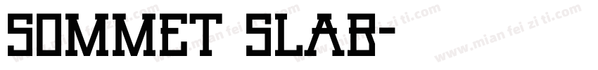 sommet slab字体转换